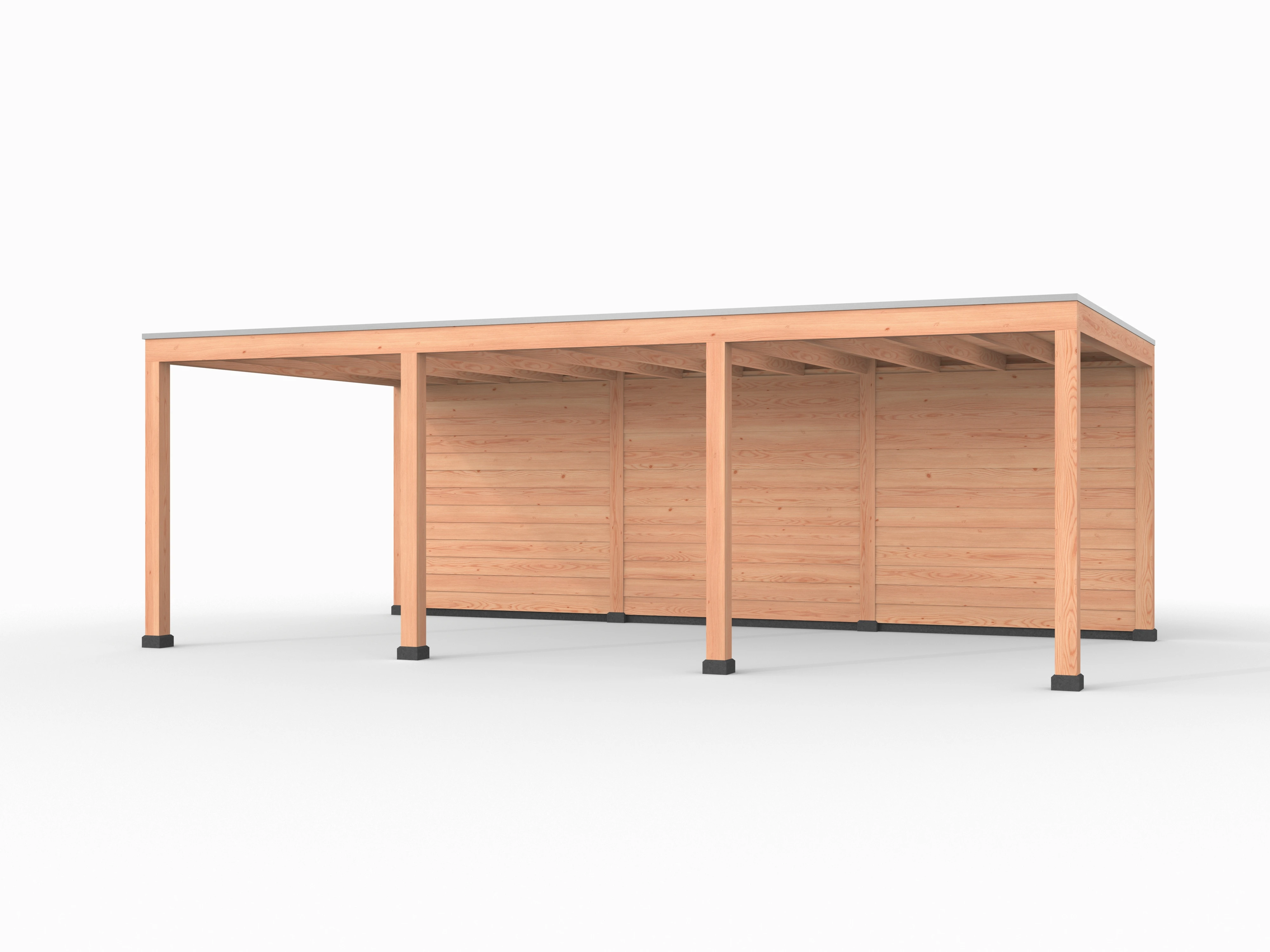 Douglas overkapping, 750 x 400, met achterwand, Westwood Elegant - Afbeelding 1